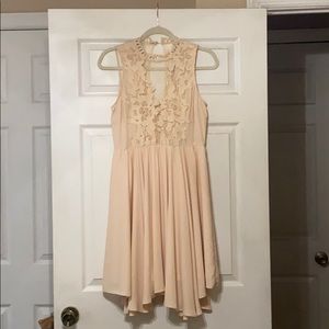 Lace cut out dress